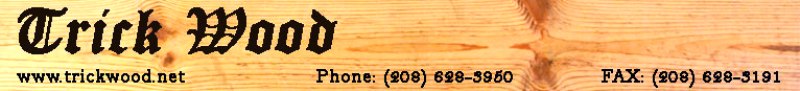 Trick Wood Pine Board and Name